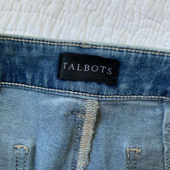 Talbots denim trouser sailor buttons high rise - Picture 5 of 6